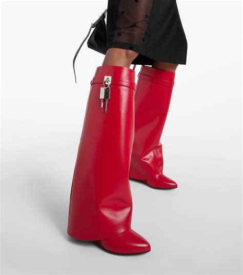 givenchy red knee high boots|Givenchy sandals.